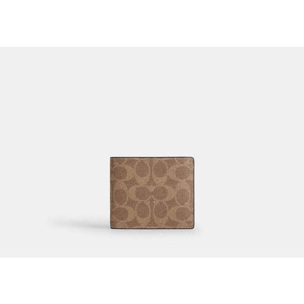 3-In-1 Wallet In Signature Canvas - Picture 1 of 3